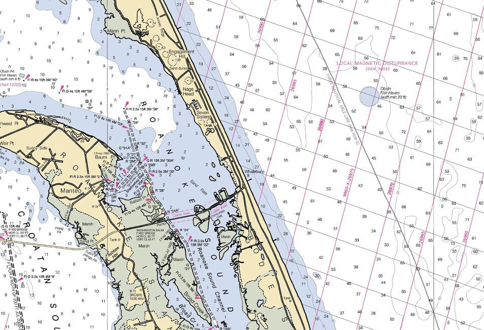 2007 Nautical Map of Currituck Beach Light to Wimble Shoals