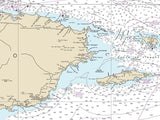 2013 Nautical Map of Puerto Rico and Virgin Islands