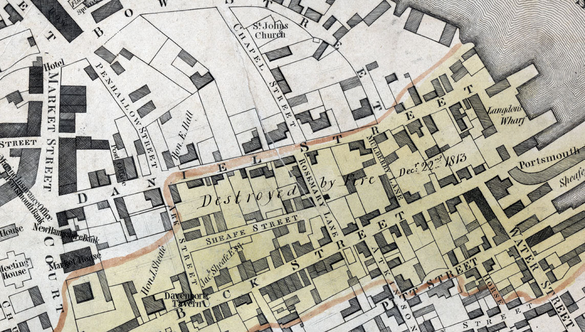 1813 Map of Portsmouth New Hampshire