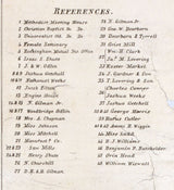 1845 Map of Exeter Village New Hampshire