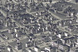 1897 Aerial Map of Charleroi Washington County PA