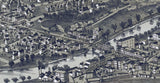 1897 Panoramic Map of Carnegie Allegheny County Pa