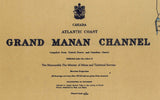 1950 Nautical Map of Grand Manan Channel Maine