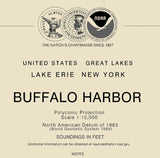 2012 Nautical Map of Buffalo Harbor New York Lake Erie