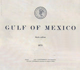 1879 Nautical Map of The Gulf of Mexico