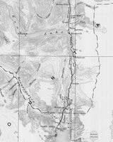 1924 Map of The Alaska Railroad Seward to Matanuska Coal Field