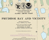 2015 Nautical Map of Prudhoe Bay Alaska