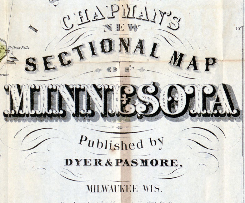 1856 Map of Minnesota