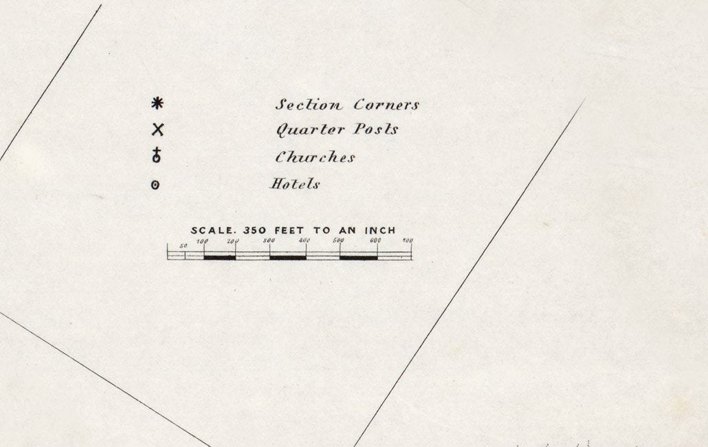 1852 Map of Saint Paul Minnesota