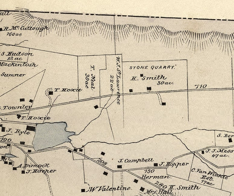 1877 Map of Manchester Township Passaic County New Jersey