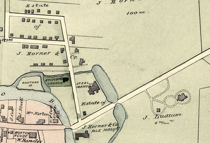 1877 Map of Pompton Passaic County New Jersey