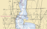 2004 Nautical Map of Lake Champlain New York