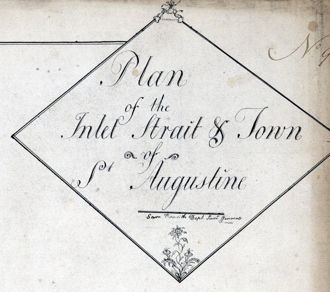 1760 Map of Saint Augustine Florida