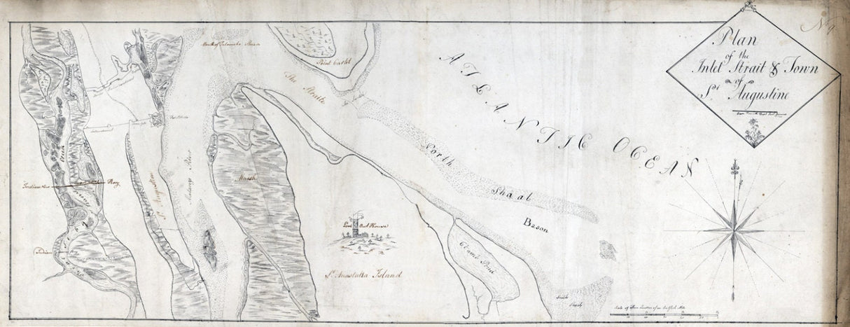1760 Map of Saint Augustine Florida
