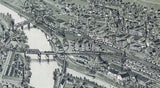 1898 Panoramic Map of Grafton West Virginia