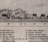 1820 Panoramic Map of Lynn Massachusetts