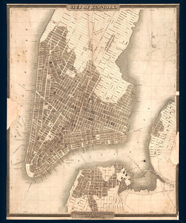 1834 Map of New York City