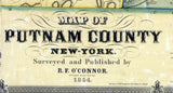 1854 Map of Putnam County New York