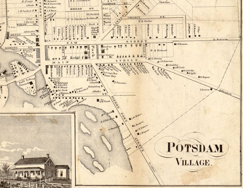 1858 Map of Saint Lawrence County New York