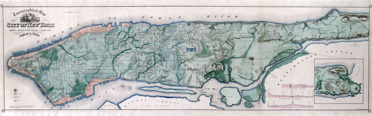 1865 Map of the City of New York
