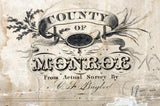 1820 Map of Monroe County New York