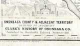 1848 Map of Onondaga County New York