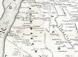 1850 Map of The Town of Livingston Germantown & Clearmont New York