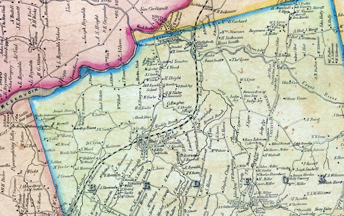 1851 Map of West Chester County New York