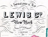 1857 Map of Lewis County New York