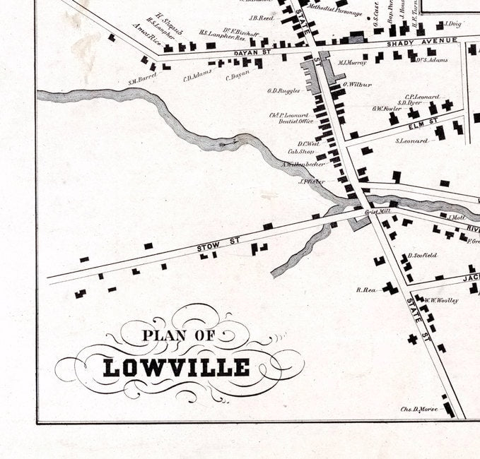 1857 Map of Lewis County New York