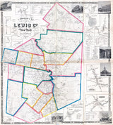 1857 Map of Lewis County New York