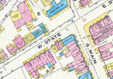 1885 Map of Doylestown Bucks County Pennsylvania