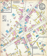 1885 Map of Doylestown Bucks County Pennsylvania