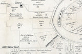 1860 Map of Plantations in Carrol Parish Louisiana and Issaquena County Mississippi