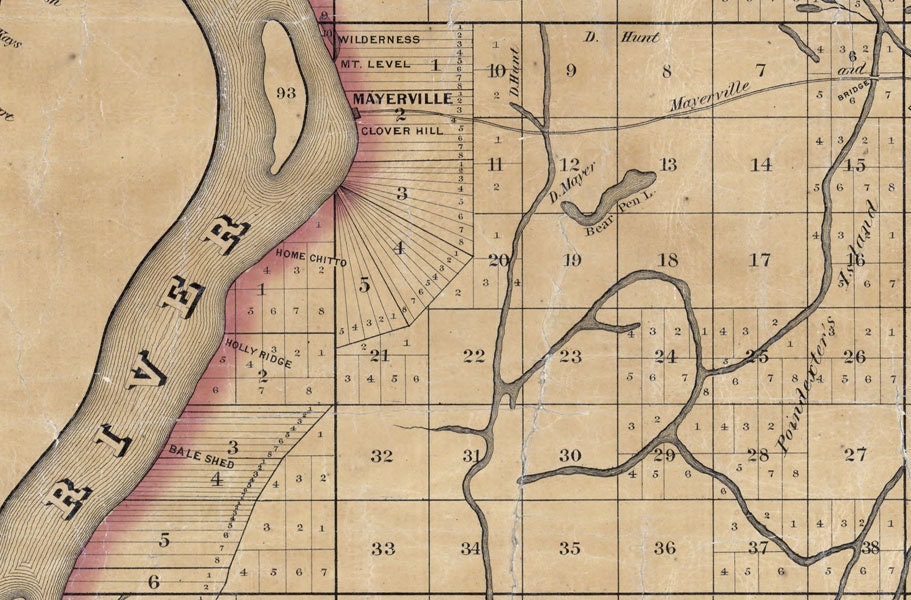 1873 Map of Issaquena County Mississippi