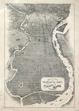 1870 Map of Philadelphia Pennsylvania & Reading Railroad