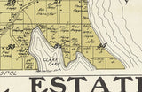 1914 Map of Jacksonport Township Door County Wisconsin