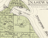 1914 Map of Nasewaupee Township Door County Wisconsin