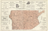 1914 Map of Sevastopol Township Door County Wisconsin