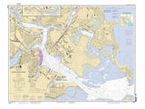 2012 Nautical Map of Boston Mass Inner Harbor