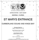 2013 Nautical Map of St Marys Entrance Georgia