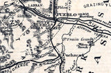 1873 Map of the Denver and Rio Grande Railway
