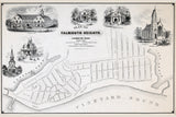 1873 Map of Falmouth Heights Falmouth Massachusetts