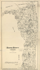 1879 Map of Jasper County Texas