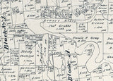 1879 Map of Palo Pinto County Texas
