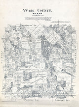 1879 Map of Wise County Texas
