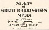 1919 Map of Great Barrington Massachusetts