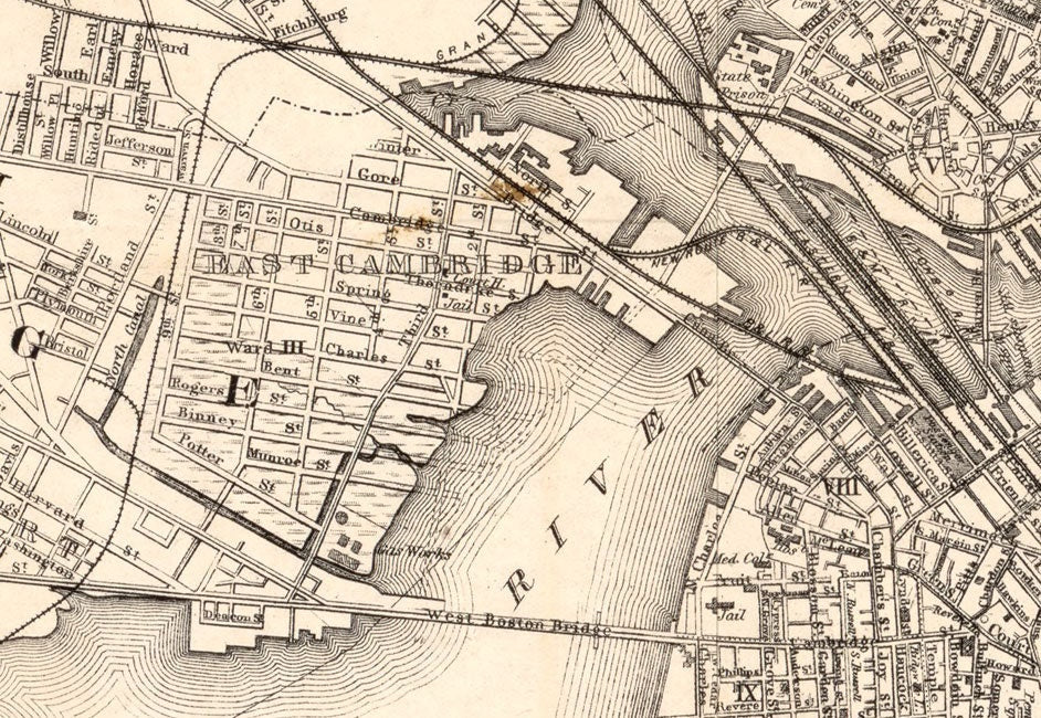 1881 Map of Boston Massachusetts