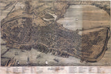 1876 Panoramic Map of Portland Maine