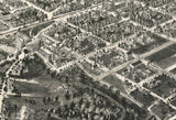 1907 Panoramic Map of Rocky Mount North Carolina